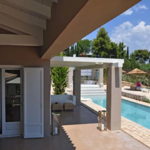 Espace extérieur avec piscine privée de Villa Anastasia - Location de maison de vacances, Porto Heli