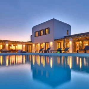 Vue sur Ametista et sa piscine privée - Location de villas de vacances, Paros