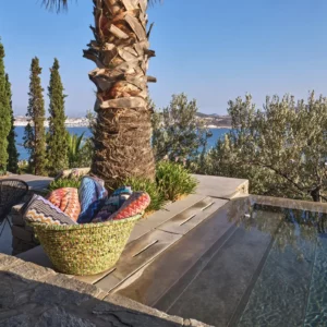 Vue sur le panorama depuis la villa Fleur - Location de Villa de Vacances - Paros