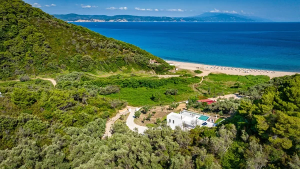 Villa intégrée à la nature dans les Sporades