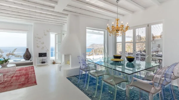 Nouvelle - Vue espace intérieur - Location de villa de vacances de luxe - Mykonos