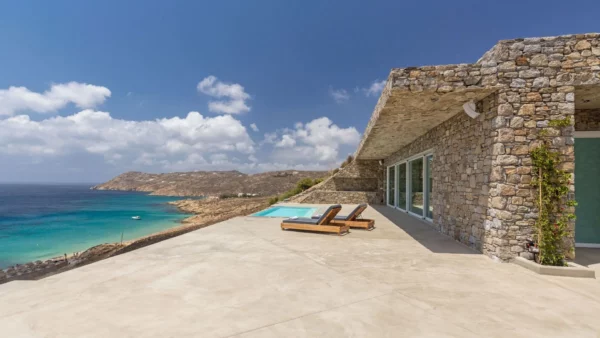 Nouvelle - Vue de la terrasse - Location de villa de vacances de luxe - Mykonos