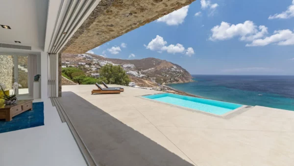 Nouvelle - Vue de la terrasse - Location de villa de vacances de luxe - Mykonos