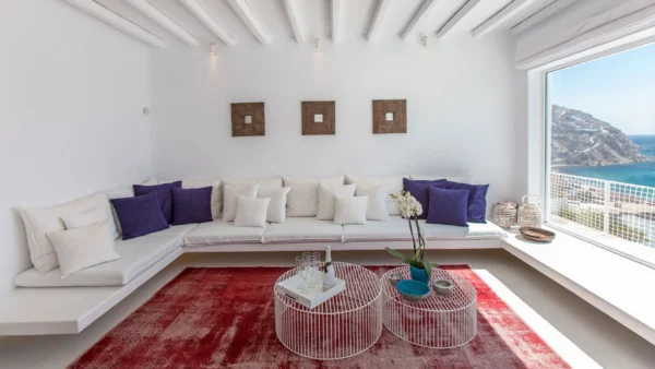 Nouvelle - Vue espace intérieur - Location de villa de vacances de luxe - Mykonos