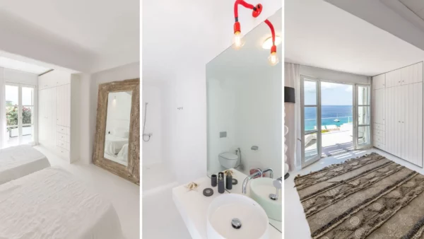 Nouvelle - Chambres et salles de bains - Location de villa de vacances de luxe - Mykonos