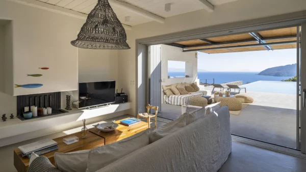 Espace intérieur de villa Panorama - Location de maison de vacances, à Paros