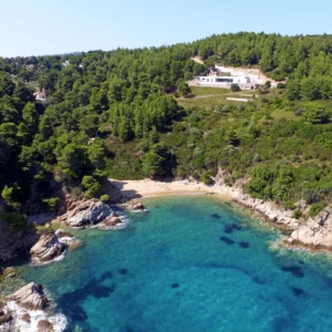 Vue panoramique sur Idylle-Location de villa de vacances de luxe-Skiathos