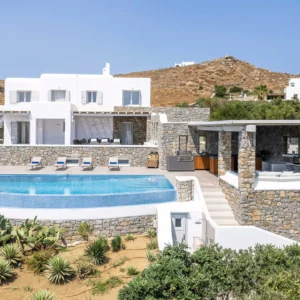Teo - Vue de la villa et de la piscine Location de Maison Vacances - Mykonos
