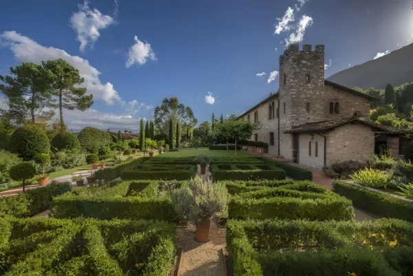 Vue sur les magnifiques jardin de Villa Bongi - Région de Lucca - Toscane