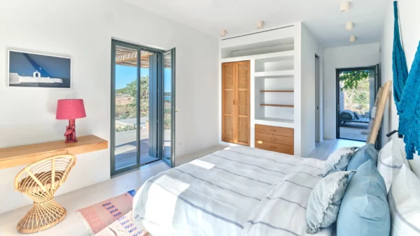 Espace nuit avec une des très belles chambres de Avoca - Location d'une luxueuse villa de vacances - Paros